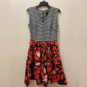 Just Taylor sleeveless 8 cotton and scuba dress